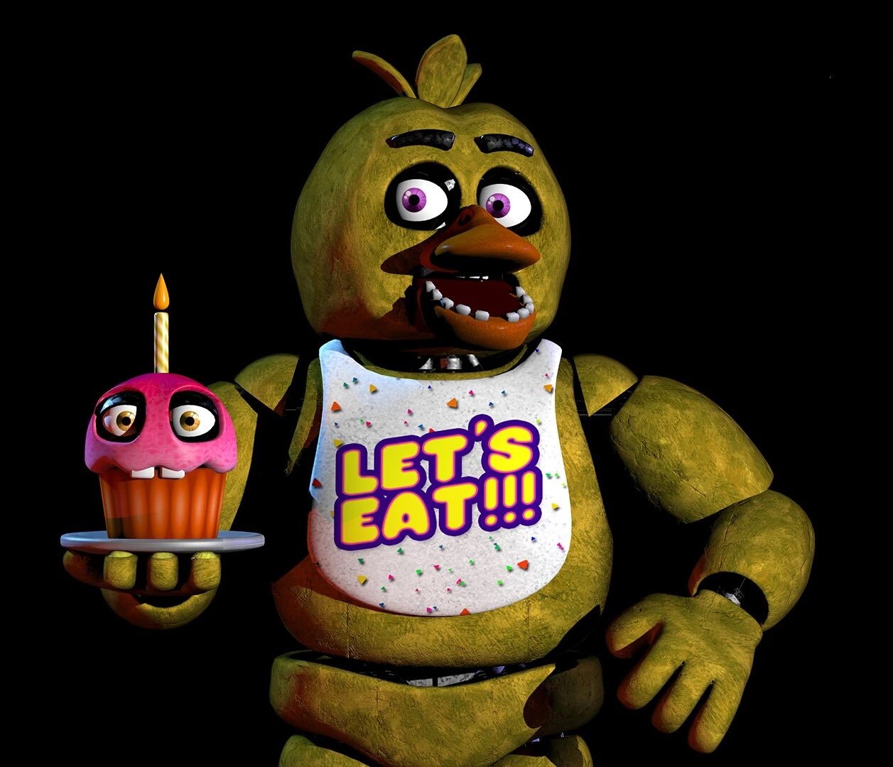 PizzaPocketGod on X: @Bravvyy_ FNAF 1 chica is my fav animatronic from the  franchise lmao She can go from normal fun kid mascot to man made horrors in  a second, something all