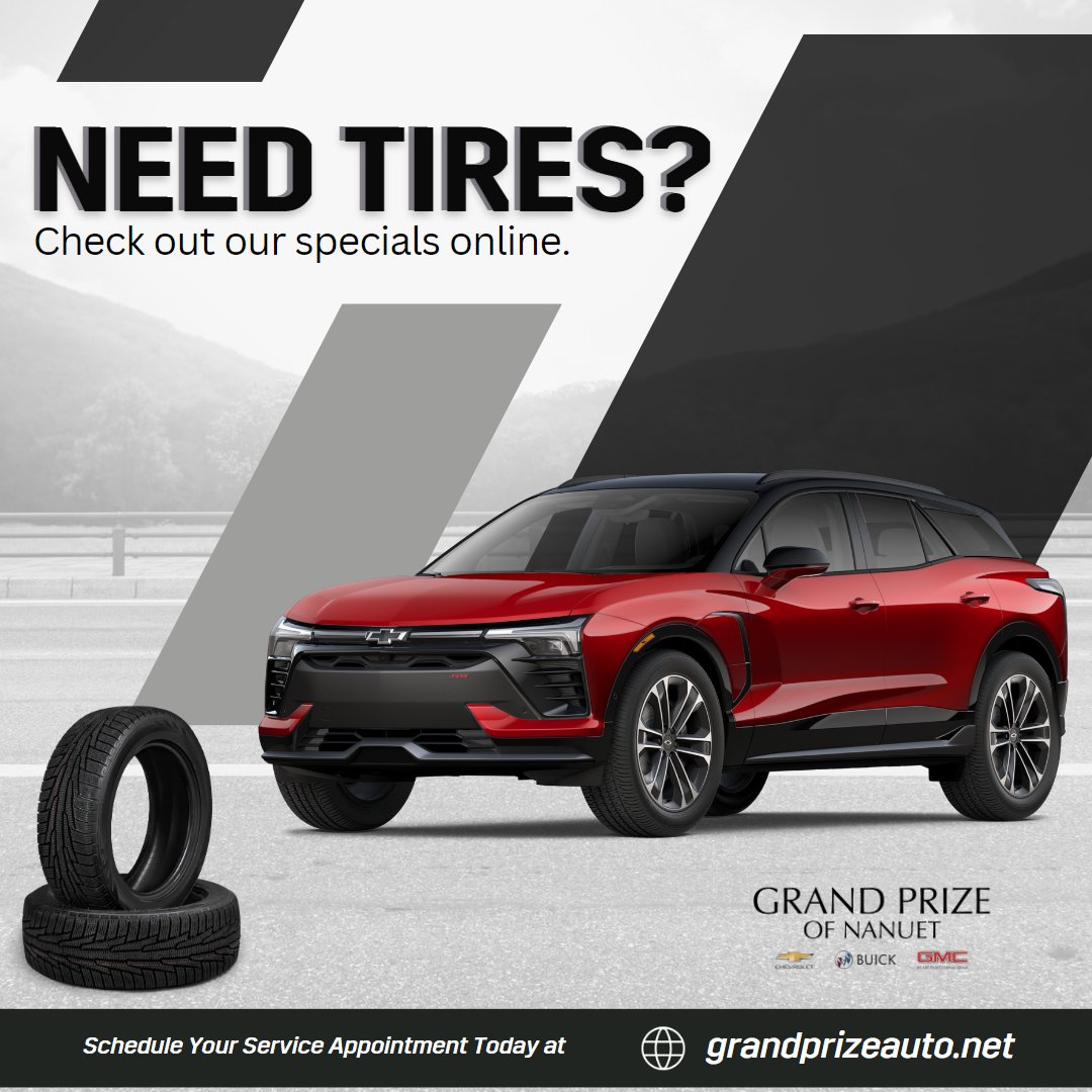 Get ready to hit the road with confidence!

Don't miss our exclusive tire service specials. Claim your deal today! 
🌐 rpb.li/Xlo

#grandprizenanuet #tirespecials #servicespecials #newtires #hittheroad #claimyourdealtoday #tireservice #carmaintenance #maintenance