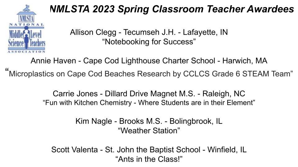 National Middle Level Science Teachers Association tweet media