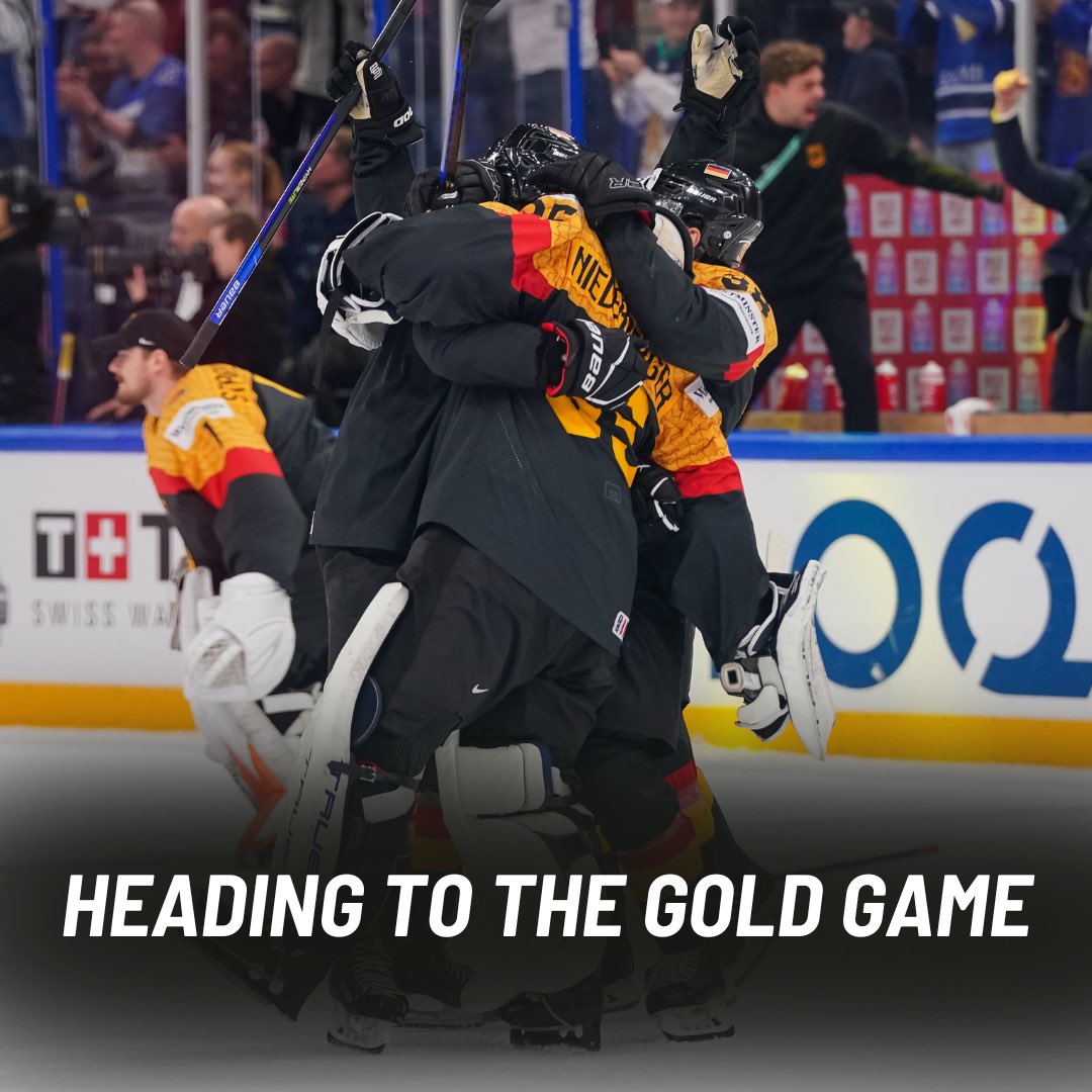 Germany is heading to the gold game!!🇩🇪🔥 📸 Matt Zambonin / HHOF-IIHF Image #2023iihfworlds #IIHFworlds #WeLiveTheGame