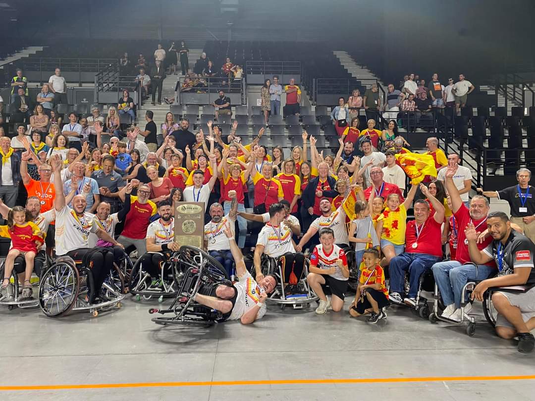 DragonsOfficiel's tweet photo. Félicitations aux Handi Dragons qui s’imposent 56-33 face à Montauban en Finale du Championnat et conservent leur titre de 𝑪𝒉𝒂𝒎𝒑𝒊𝒐𝒏𝒔 𝒅𝒆 𝑭𝒓𝒂𝒏𝒄𝒆 🏆 https://t.co/Y9H8SuwczD