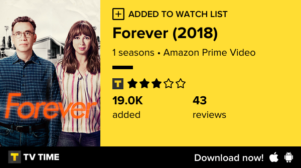 I've just started following Forever (2018) tvtime.com/r/2PzmC #tvtime