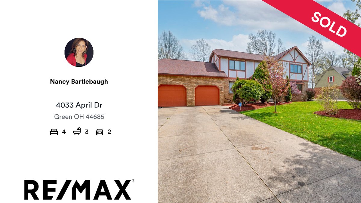 NancyBGo's tweet photo. 🛌 4 🛀 3 🚘 2
📍 4033 April Dr, Green, OH, 44685

My latest sale on RateMyAgent.
 C2006001042
https://t.co/wRt5JCIegb

...
#ratemyagent #realestate #REMAX_Trends_Realty https://t.co/7CqMtYeCCB