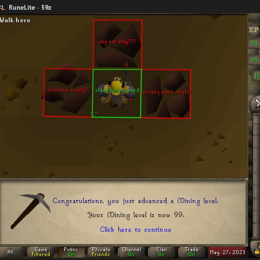 GusseOSRS's tweet photo. 99 mining for the 3rd time. Still some skilling to do before maxed. https://t.co/6l9C4W3Gsm