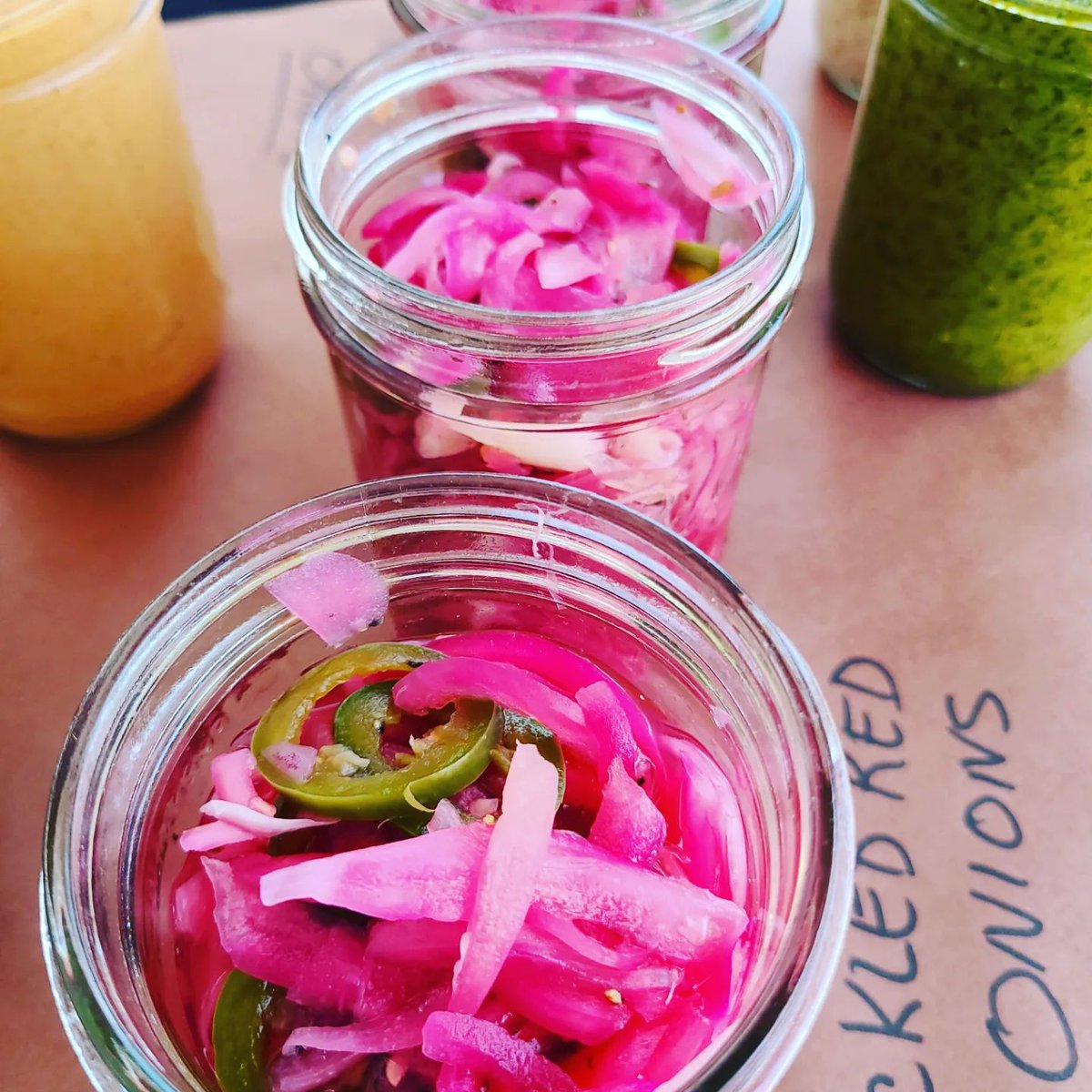 Girldadbbq's tweet photo. Stunning Lime and Jalapeno Pickled Onions-Simple and Delicious-Lime Juice, Lime Zest, Salt, Pepper, and Jalapenos. Great for Tacos, Grilled Chicken, anything!! #sofresh #sogood https://t.co/LMFprrHtSz