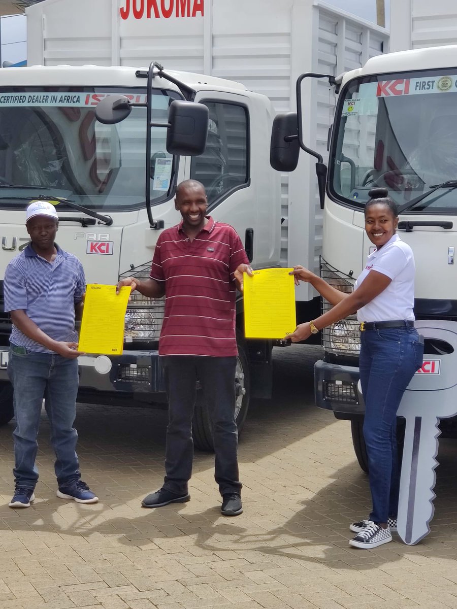 It's a great joy to see my client's dream come true.
Congratulations to the newest owner of 2 FRR90 TRUCKS.

May God continue to bless the work of your hands.

#isuzukenya #isuzudealer #trucksforbusiness #commercialvehicles #trucksforsale #stellaisuzu