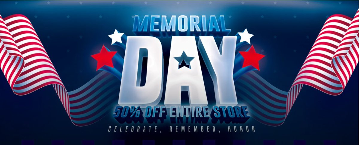 🇺🇸💥 Happy Memorial Day Weekend! 💥🇺🇸Celebrate with a bang and save BIG with🔥50% OFF🔥the ENTIRE STORE!
 Don't miss out on this incredible deal. Shop now: kandygirl.com 

#50PercentOff #HappyMemorialDay  #HappyMemorialDayWeekend #MemorialDaySale