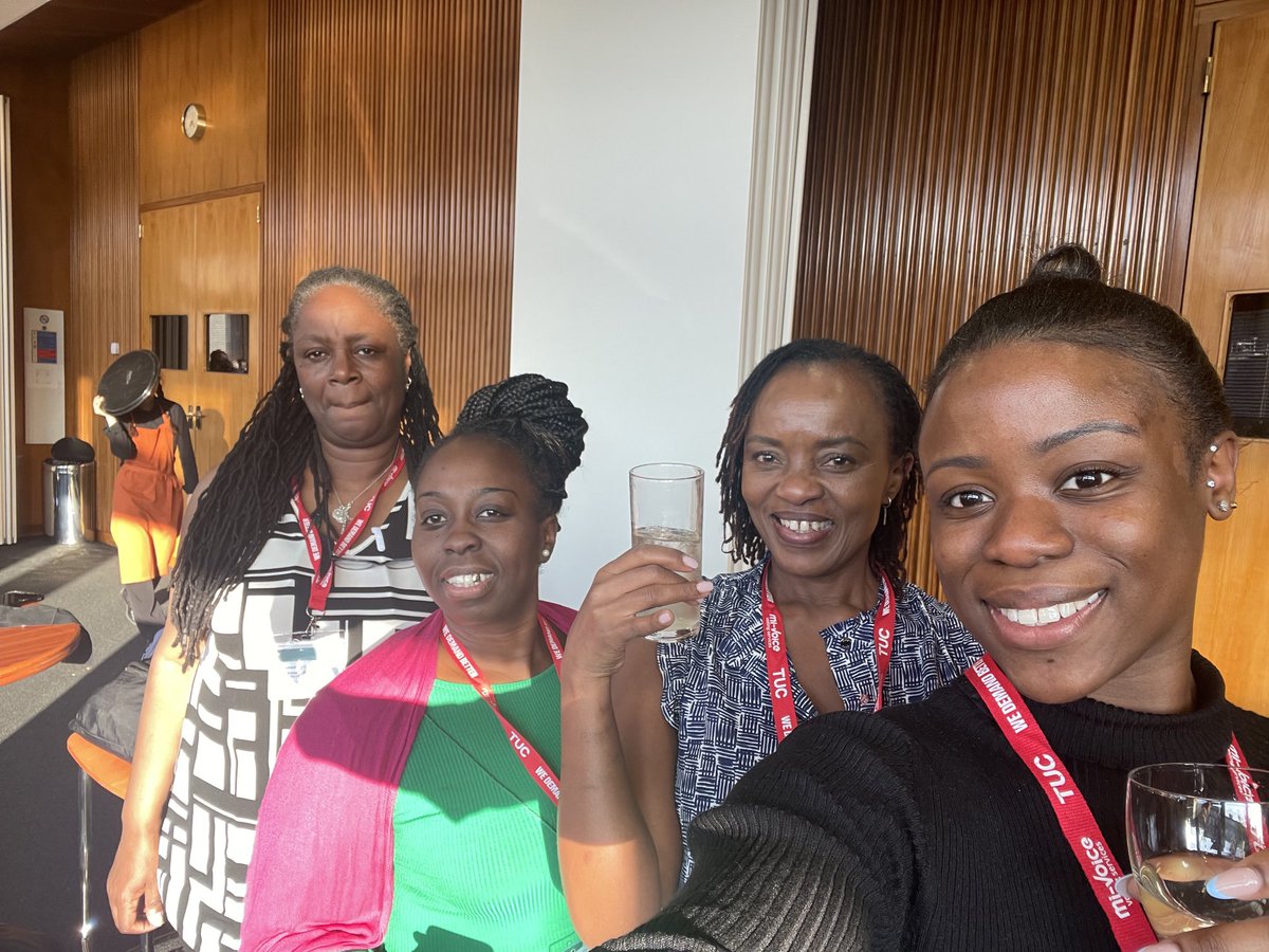 RCM delegates at #TUCBWC23 ⁦@MidwivesRCM moving for racial justice! With #RaceMatters Midwife  ⁦@becks_sobodu⁩, Head of EDI ⁦@MelaninGovernor⁩ and Marie. A great bank holiday weekend. As a Steward, I Thank you for the opportunity to take part ⁦@MidwivesRCM⁩