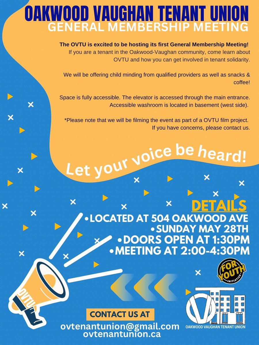 OVTenantUnion's tweet image. ‼️ATTENTION‼️
 #ovtu #tenantunion #toronto #torontocommunity