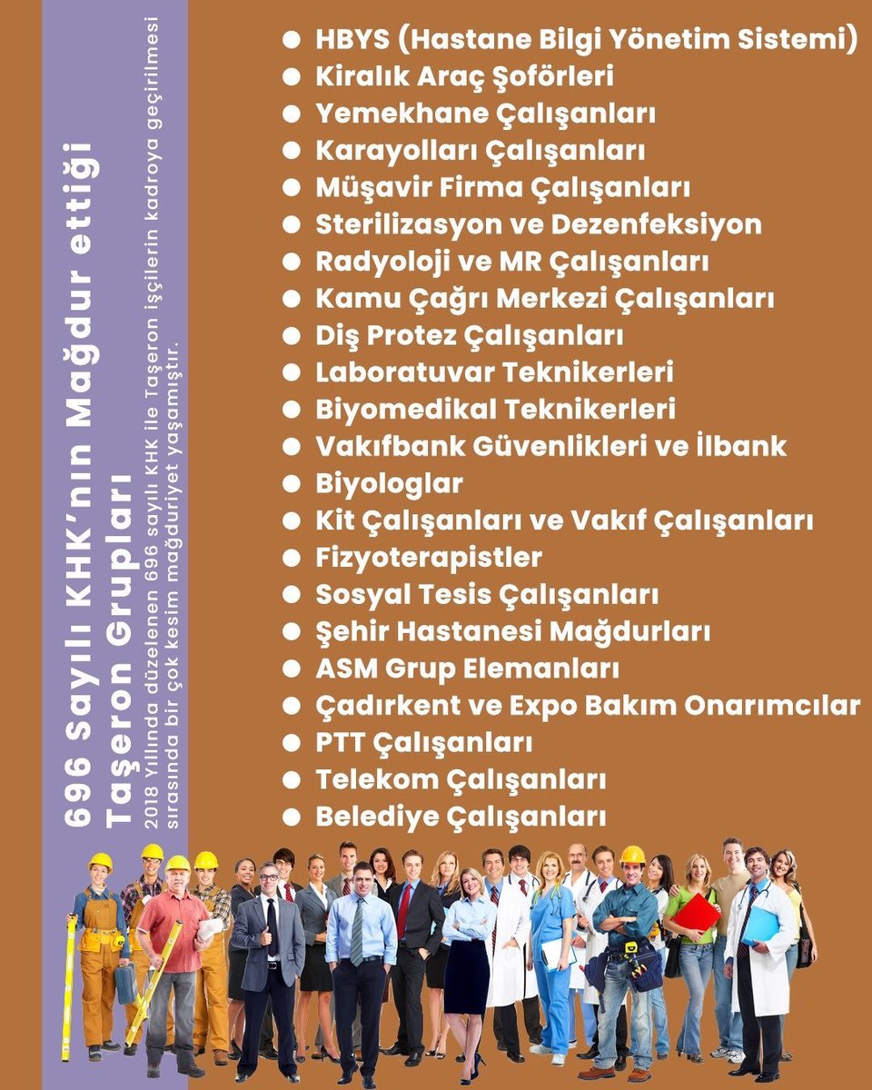 @universitelisci lere statü ve ünvan
696 KHK @4desdurumu #Kit #Bit #kgmüsavir #pictes #cagrimerkezi #yemekhane #şehirhstaneleri #hbys #meslekkodu   
#AsmGrupElemanınaKadro @Ysmnnyl
 @Eylmaksc #ZamGeldi AVRAT VAR
Şahan Taliban Volkan Konak Buket
Kötü Sinan Oğan Suavi Kredi #pirom