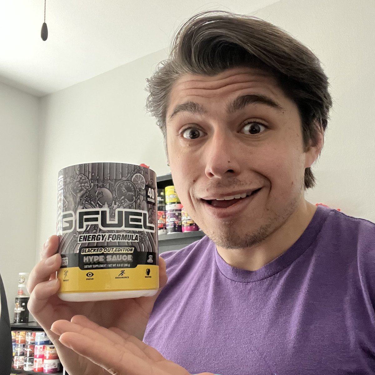 GIVEAWAY ALERT! SHIPS U.S. ONLY! To celebrate Memorial Day Weekend: I'm giving away a rare blacked out Hype Sauce #GFUEL tub! To enter: Like, retweet, and comment why you love or want to try GFUEL! Picking the winner @ 2PM PST May 29th 2023! Good luck to everyone!
<a href="/GFuelEnergy/">G FUEL®</a>