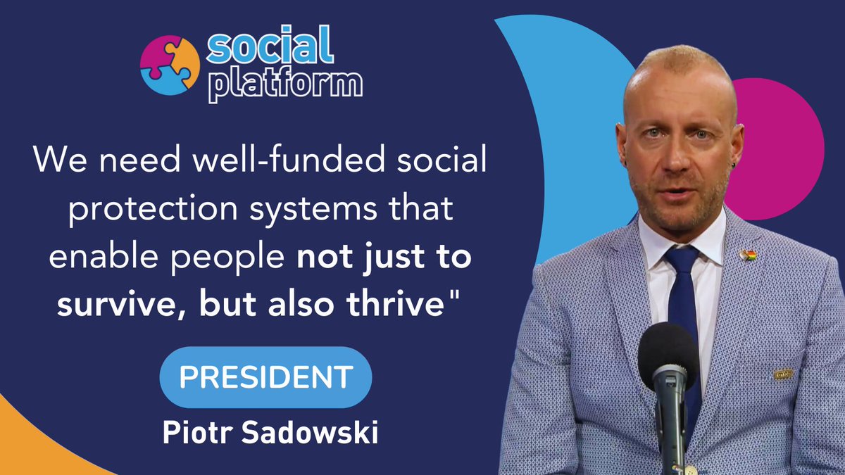 .@GenPiotr 'we need well-funded social protection systems that enable people not just to survive, but also thrive' #PortoSocialForum2023 #socialrights