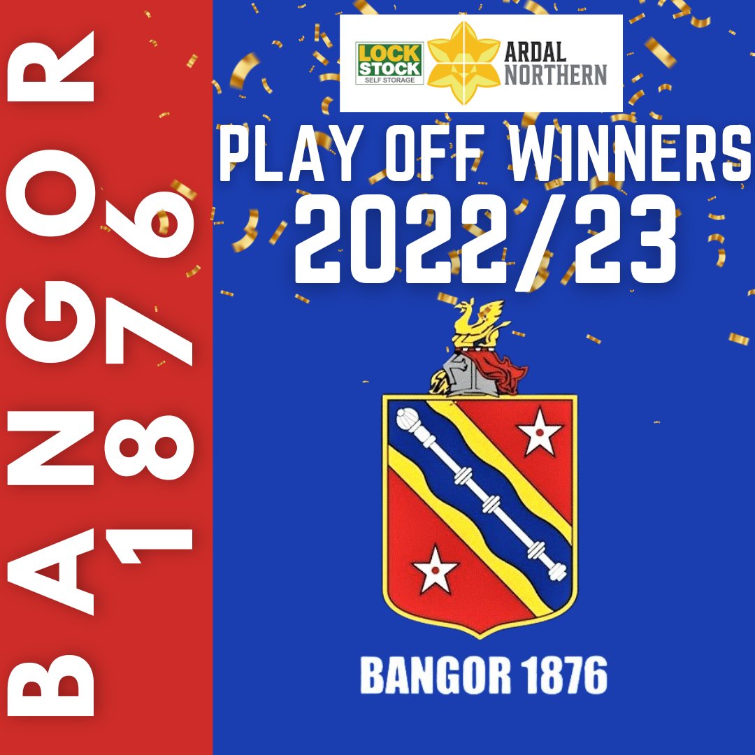 ArdalNorthern's tweet photo. FULL TIME @Bangor1876 4 - 2 @CefnAlbionFC 

Bangor 1876 are promoted to the @CymruLeagues North https://t.co/64bFhPu7Hi