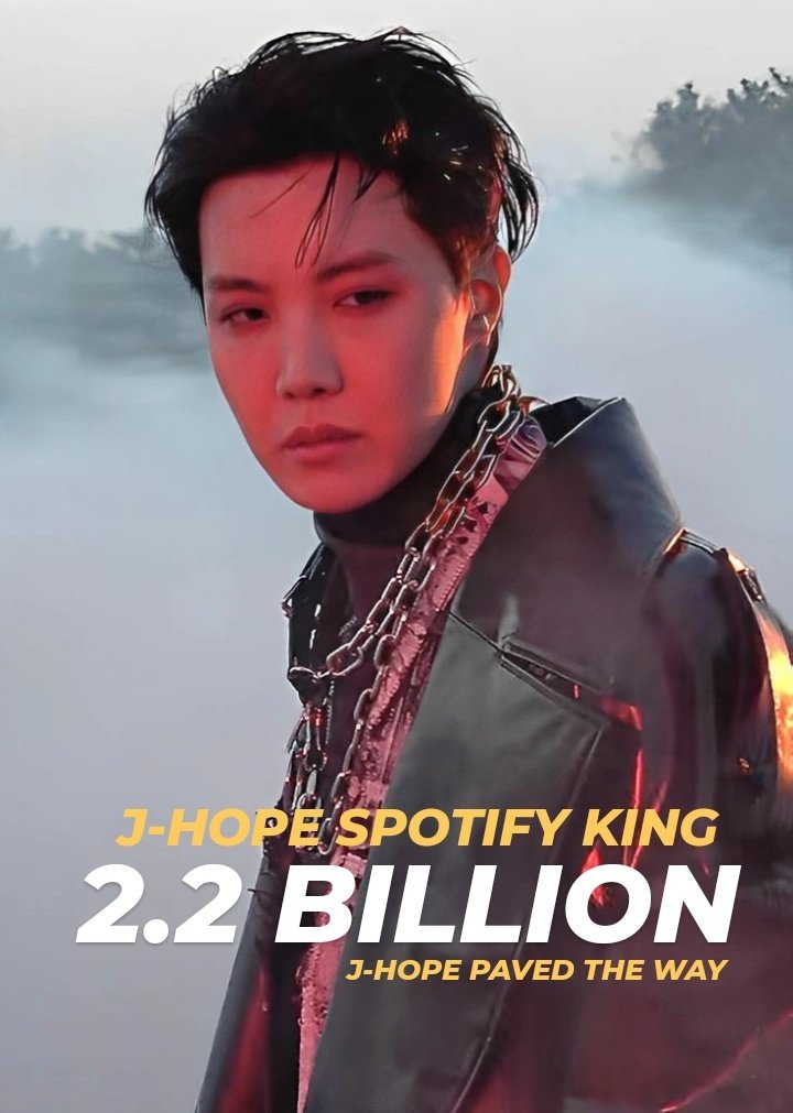 J-hope' all song under his name (under his official profile) n BTS name have surpassed 2.2 Billion streams(This happened for week ago but don't get enough attention cuz this is jhope achievements)

2 BILLION FOR J-HOPE
CONGRATULATIONS J-HOPE
J-HOPE SPOTIFY KING
 #jhopeSpotifyKing