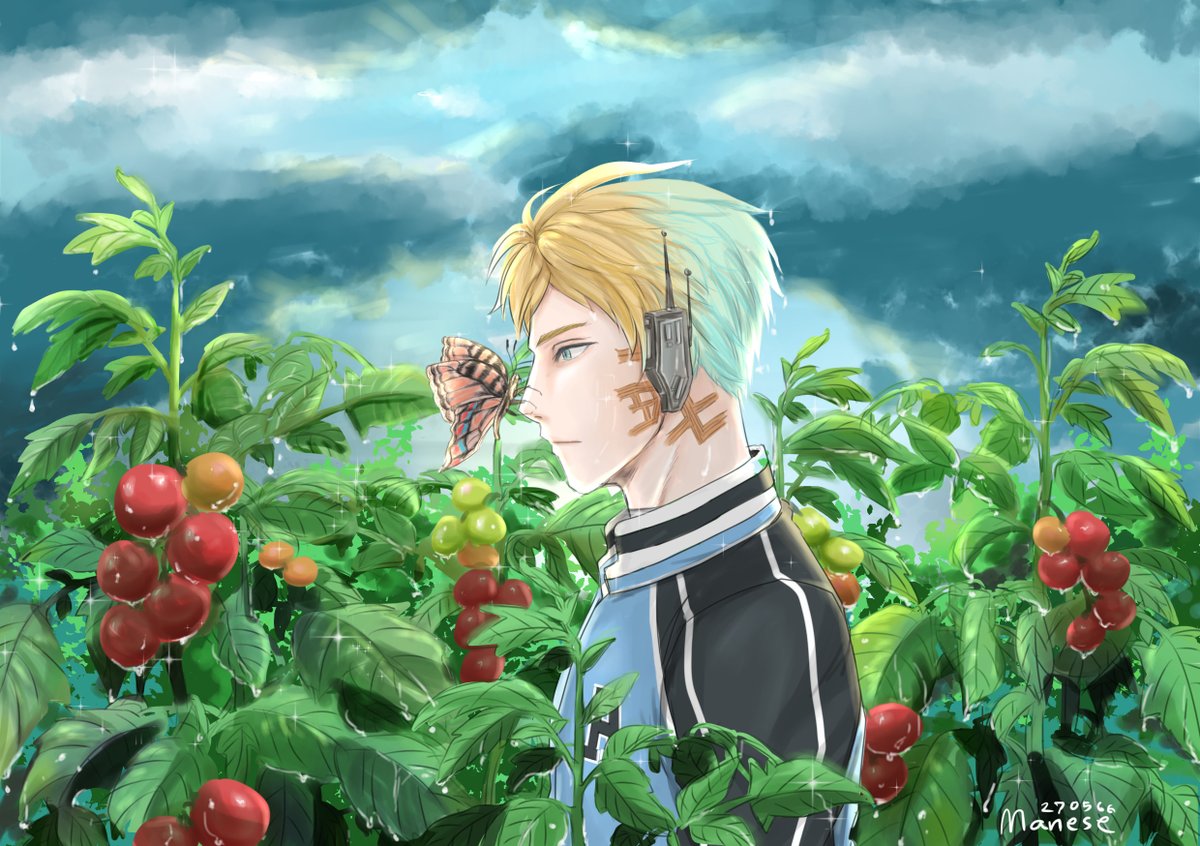 Alberto_sshs's tweet photo. #SSHS_Roleplay
[โรลเปิด/แยกรูท/โกงเวลา]

ฝนเริ่มซาลงจนผ่านพ้นไป ท้องฟ้าค่อยๆคืนแสงอาทิตย์ส่องลงมากระทบหยดน้ำเป็นประกาย 

แปลงมะเขือเทศมีหุ่นยนต์ตนหนึ่งยืนตัวเปียกนิ่งอยู่ เพราะเจ้าผีเสื้อตัวใหญ่เกาะจมูกมันและไม่ยอมบินจากไปเสียที

"โปรดหลีกทาง ปีกของคุณกำลังบดบังทัศนวิสัยของผม" https://t.co/nYlskUEXEZ