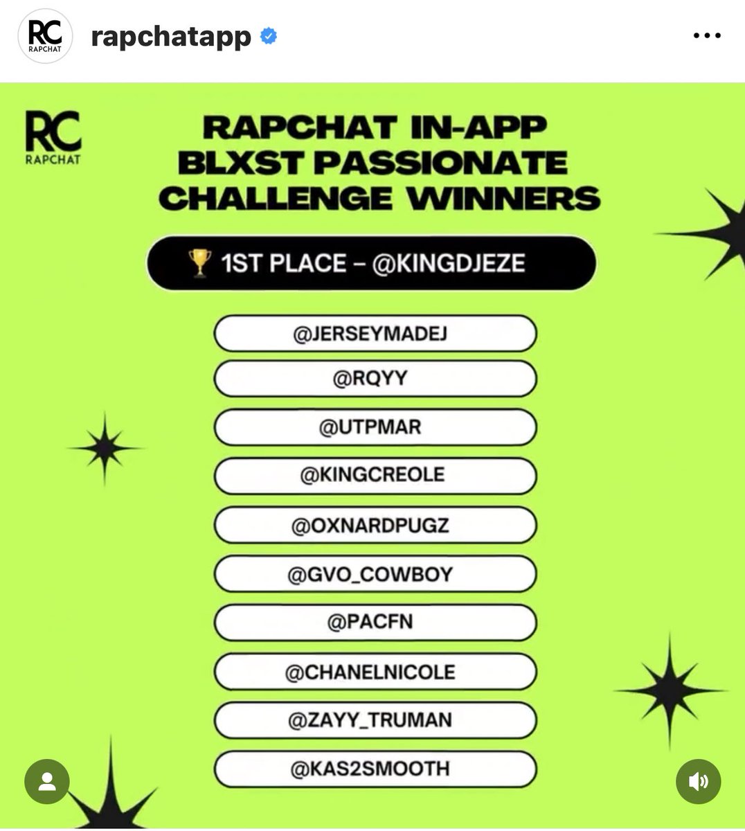 kingdjeze's tweet photo. these 16 bars won me 1st place for @BLXST’s open verse challenge on Rapchat🥇🥂new music from me soon !! 🥀 https://t.co/4JcQjqCu6r