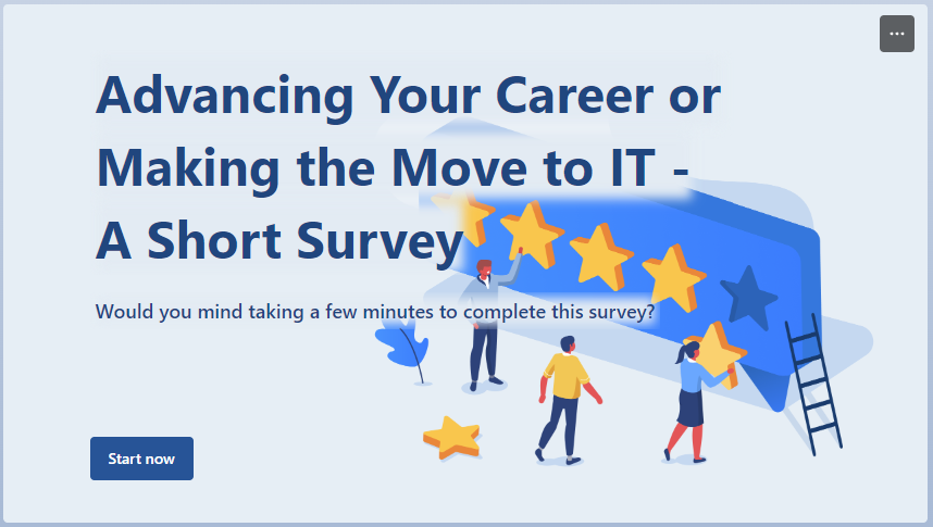TechInATeacup's tweet photo. Seeking Insights: Thinking about a Career Change to IT?  I'm conducting a brief survey to gather insights on people considering a career change to IT:  https://t.co/HsFvFmJFxW https://t.co/fYKIGxOYsO