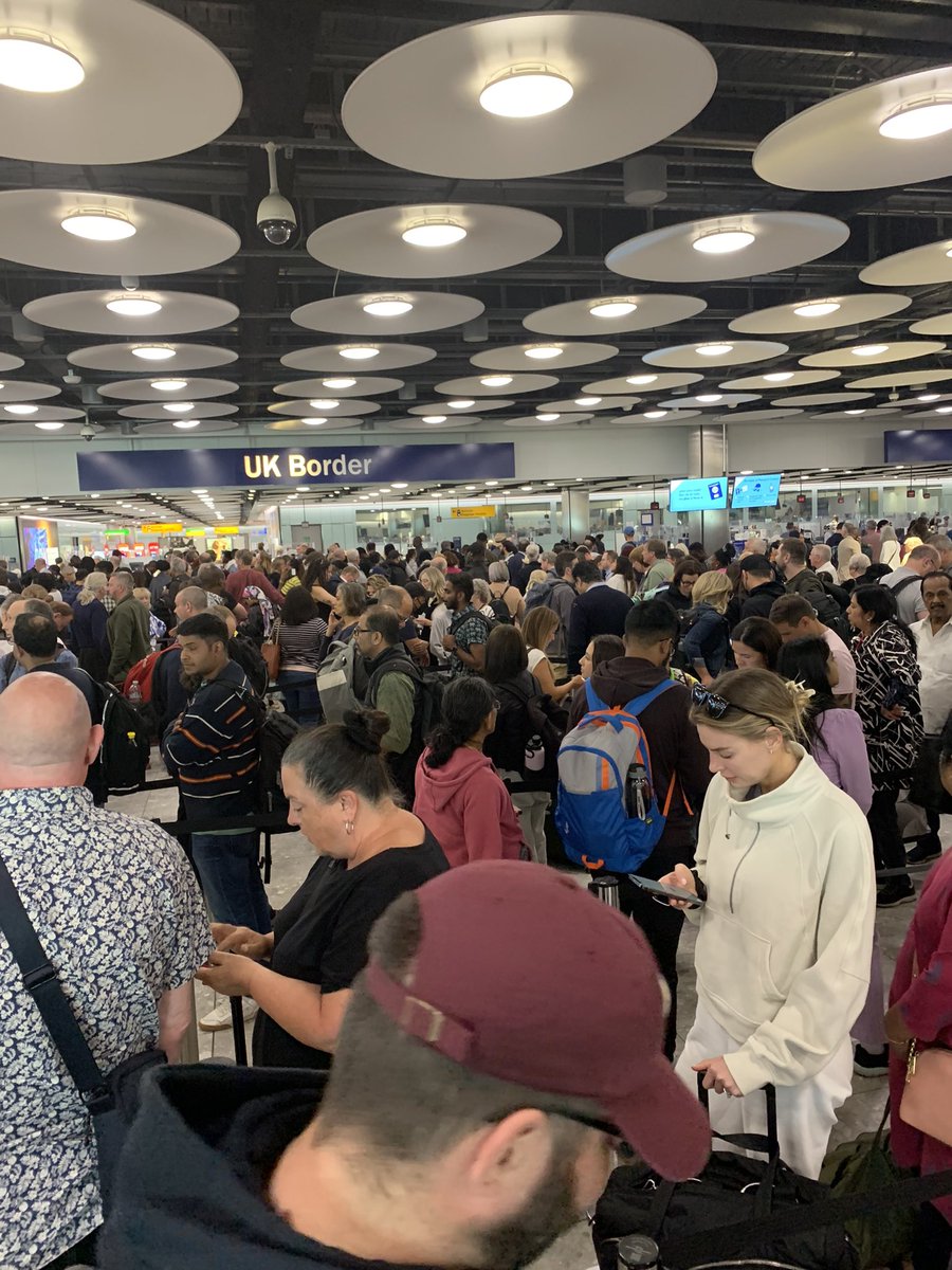 Embarrassed to be British. The inefficiency is farcical. 
<a href="/HeathrowAirport/">Heathrow Airport</a> 
<a href="/BBCNews/">BBC News (UK)</a> 
<a href="/BBCBerkshire/">BBC Berkshire</a>