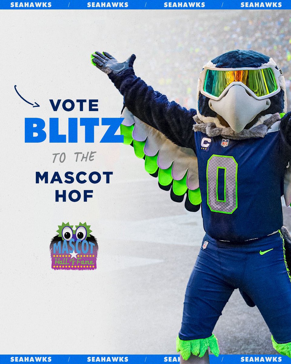 THIS IS IT! The last day to Vote is today!  Please Vote BLITZ for the Mascot Hall of Fame! #12s #TheVote

VOTE: mascothalloffame.com/the-vote-2023/…