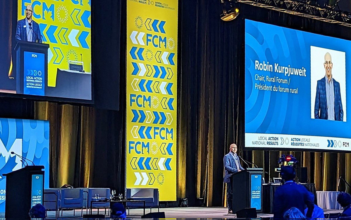 My friend @RobinKurpjuweit has done such a great job, standing up & speaking for rural #Alberta at @FCM_online! He has become a respected voice & advocate for Alberta & rural voices across Canada. My hat is off to him for all of his hard work & exemplary representation #FCM2023AC