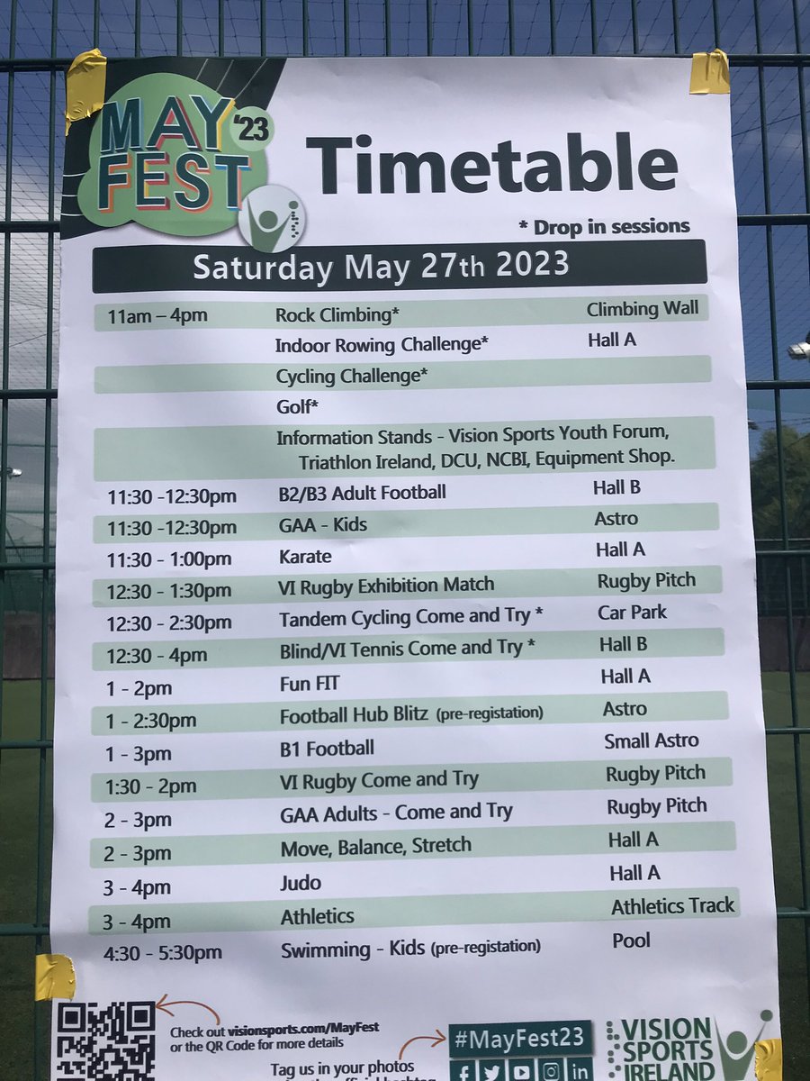 Amazing to witness #MayFest23 & enjoy Ireland’s first ever rugby match with visually impaired players. Bravo 👏👏👏 @visionsportsirl @NCBI_sightloss @ucdsportsclubs @IrishRugby @OldWesleyRFC @HarlequinsRC @ianmck7 @conwayforclare