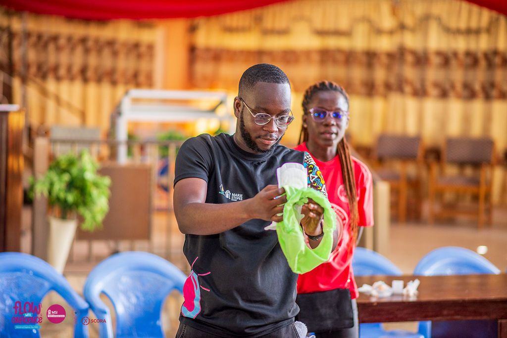 GhScora's tweet photo. Partnered with @MSIGYouth  to educate students at Klefe-Achiatime M/A JHS (Ho-Volta region) about menstrual hygiene We shared beauty packs of single use and reusable sanitary products and books.  
Special thanks to GMA - Volta Regional division
#FlowWithConfidence 
#BreakTheTaboo https://t.co/V3XgDyG4UR