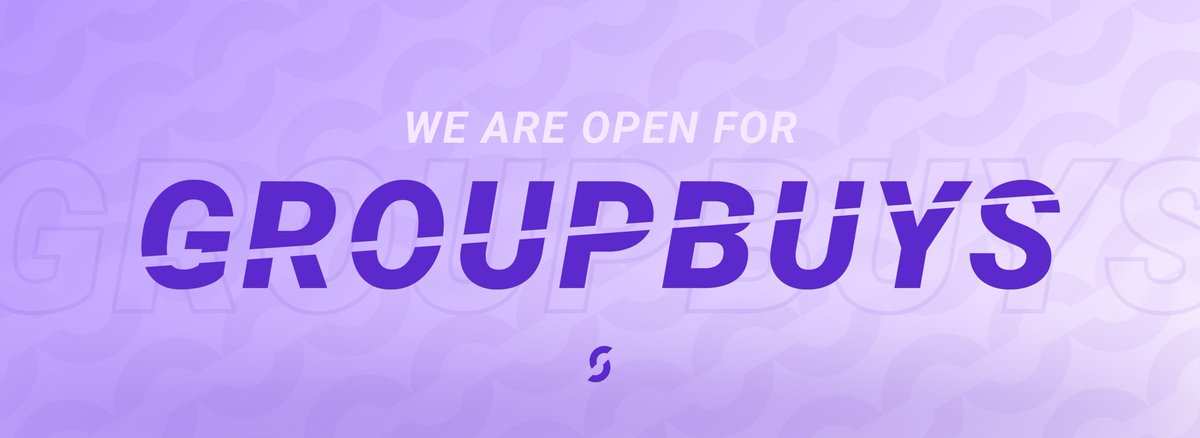 🥷 GROUPBUY FORM

We're finally open for groupbuys!
If you're an owner or PR of a group, please fill out this form:

forms.gle/1K1eNaJGp39vcW…

Like + RT for a free monthly 💜