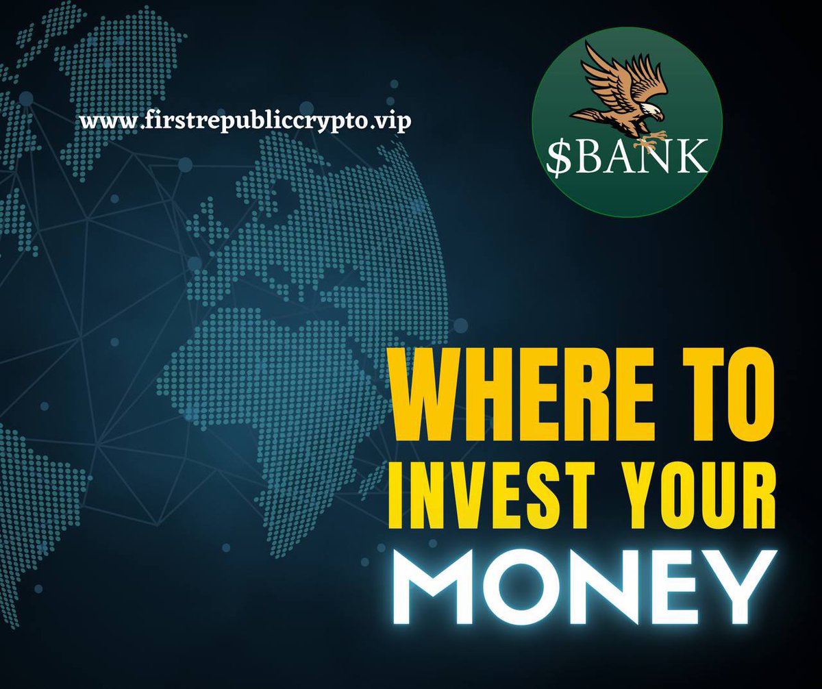 secured asset you're looking for? $BANK got your back 💯 not just that because it offers loans and other banking services too but in crypto 🔥 its great experienced team is making it all possible, The First Republic Bank of Cryptocurrency 💯 
join t.me/FirstRepublicE…