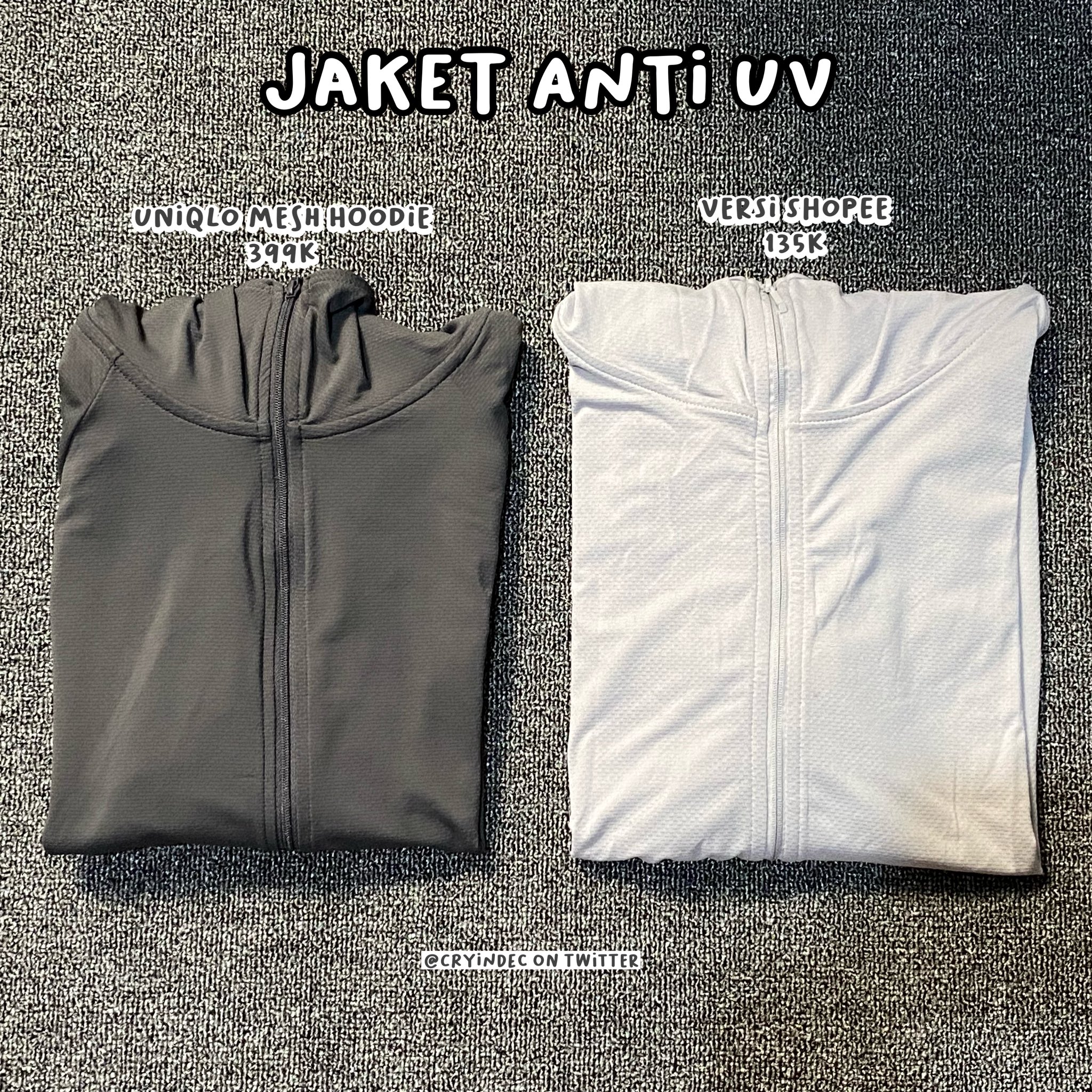 din on X ohmybeautybank aku biasanya ganti gantian pake jaket anti uv kadang uniqlo kadang pake dupenya sama sama enakeun https t tLABp7mTVY X