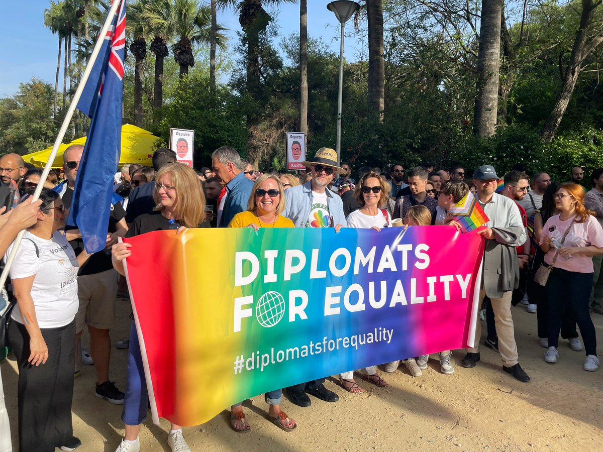 Ben Rawlings (@benplomacy) on Twitter photo 2023-05-27 14:48:28 Great turnout of #DiplomatsForEquality at #CyprusPride today! @dipforequality @AcceptCY @KuirKibris Great turnout of #DiplomatsForEquality at #CyprusPride today! @dipforequality @AcceptCY @KuirKibris
