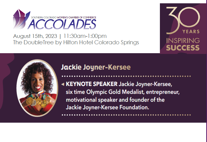 cosblackchamber's tweet image. #SCWCC - Jackie Joyner-Kersee, 6 time Olympic Gold Medalist. Get your tickets for  Accolades 2023