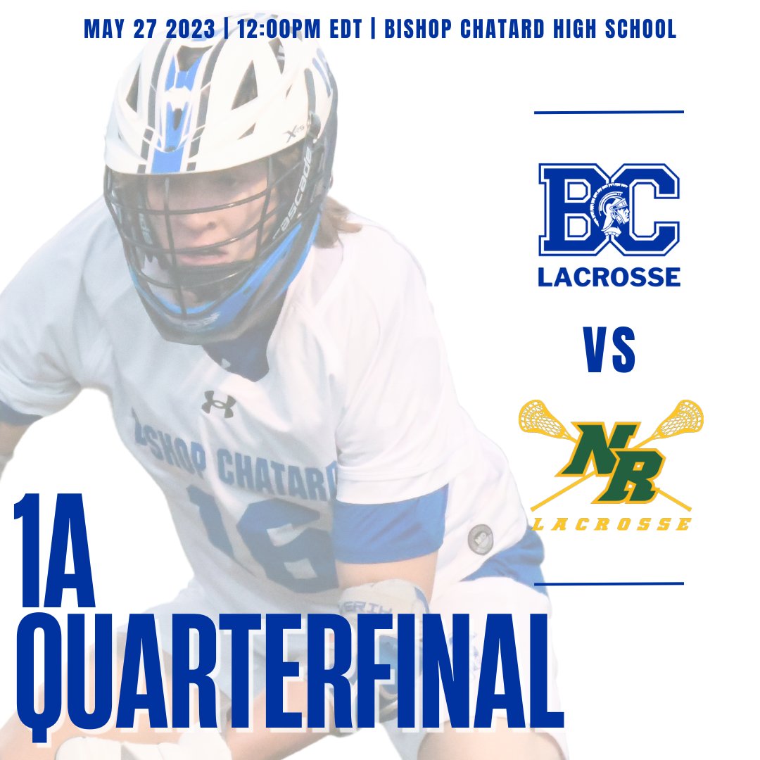 Bishop Chatard Men's Lacrosse (@bchstrojanlax) on Twitter photo Ready to roll!
🗓️ Saturday, May 27
📍 Bishop Chatard Stadium
🆚 <a href="/northridgelax/">Northridge Lacrosse</a>
⏰ 12:00pm EDT
#GoTrojans Ready to roll!
🗓️ Saturday, May 27
📍 Bishop Chatard Stadium
🆚 <a href="/northridgelax/">Northridge Lacrosse</a>
⏰ 12:00pm EDT
#GoTrojans