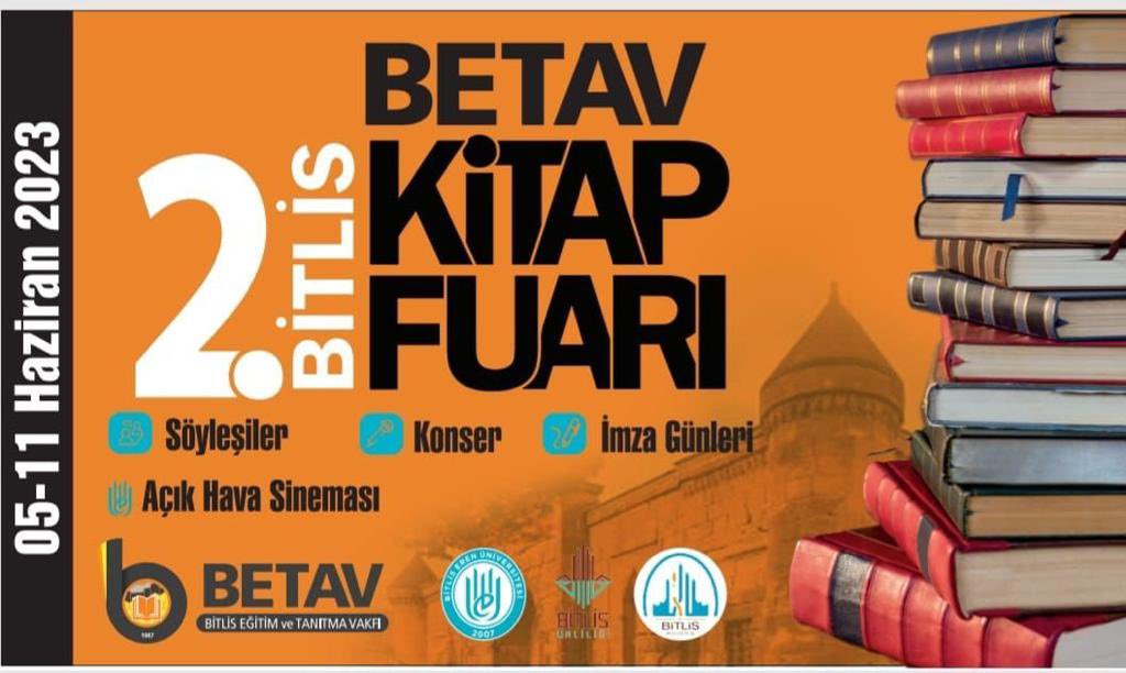 2. BİTLİS BETAV KİTAP FUARI, heyecanla başlıyoruz, bekliyoruz. 🎈
@NurdoganOto #Bitlis #kitap #fuar