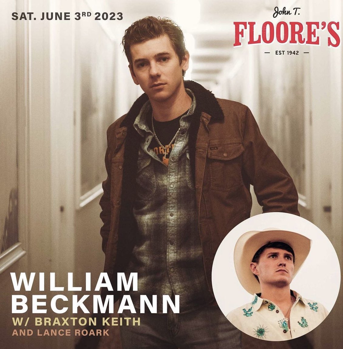 One week away!! Don’t miss @TheWillBeckmann with special guests @thebraxtonkeith and Lance Roark on our outdoor stage! Next Saturday June 3rd! Tickets here: bit.ly/3N1qv7q