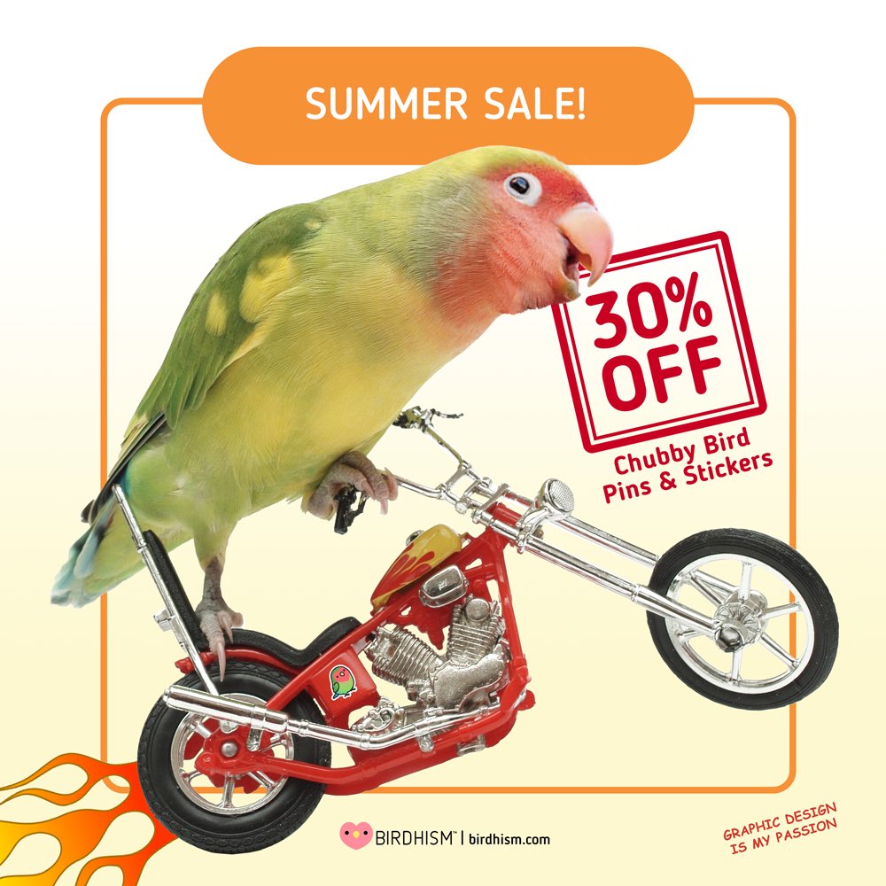 It's sale time! 🔥🔥🔥 If you're interested in cute Chubby Bird goodies: birdhism.com Sale lasts from May 27th-29th 2023 #MemorialDaySale