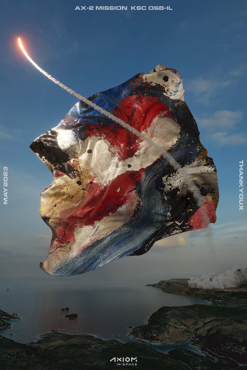 It’s crazy to think that my painting is still floating around inside the international space station for a few more days. To celebrate, we made an edition piece! The Edition closes when the painting comes back to earth in a few days! nft.axiomspace.com