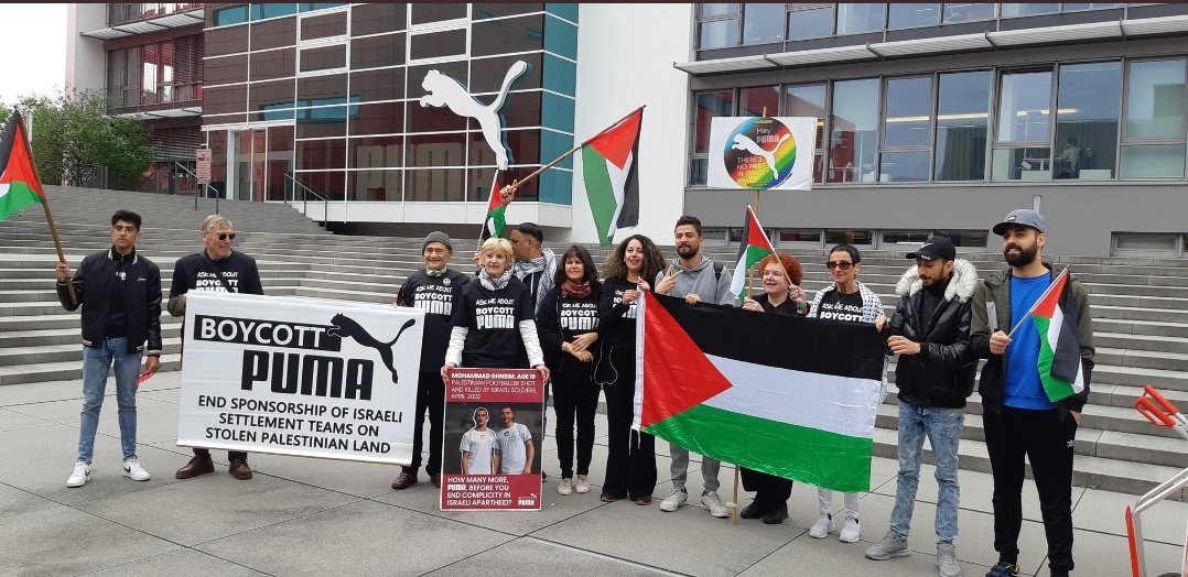 We'll keep protesting until you end your complicity in Israeli apartheid!

#ThisIsPUMA #BoycottPuma