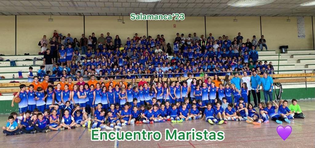 DeportesMarsa's tweet photo. ⚽🏀 Encuentro deportivo Marista en Salamanca. 🏀⚽
Un bonito día para compartir y hacer Familia entre los colegios Maristas  CCV e Inmaculada de Valladolid, Segovia y Salamanca.
¡Enhorabuena a todos! https://t.co/KxNQUe3erq
