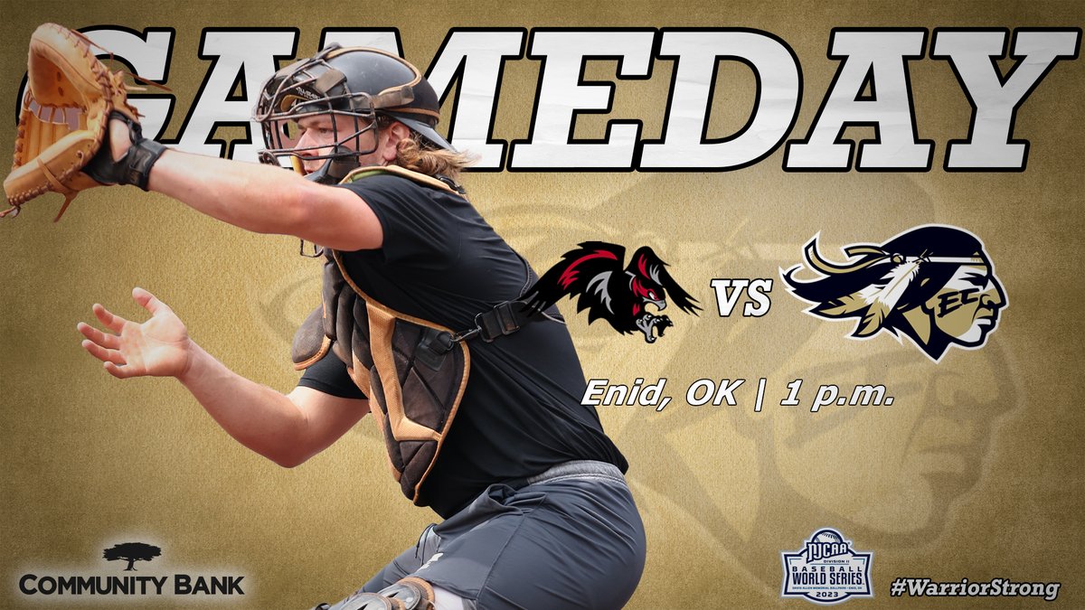 ECCC Athletics (@ecccathletics) on Twitter photo ๐๐๐ ๐๐ค๐ช๐ง๐ฃ๐๐ฎ ๐จ๐ฉ๐๐ง๐ฉ๐จ ๐ฃ๐ค๐ฌ
The <a href="/ECCCBaseball/">ECCC Baseball</a> team is in action in the opening round of the NJCAA DII World Series today at 1 p.m. against Southeastern Iowa!
๐ฅ ($): njcaa.org/network
#WarriorStrong ๐๐๐ ๐๐ค๐ช๐ง๐ฃ๐๐ฎ ๐จ๐ฉ๐๐ง๐ฉ๐จ ๐ฃ๐ค๐ฌ
The <a href="/ECCCBaseball/">ECCC Baseball</a> team is in action in the opening round of the NJCAA DII World Series today at 1 p.m. against Southeastern Iowa!
๐ฅ ($): njcaa.org/network
#WarriorStrong
