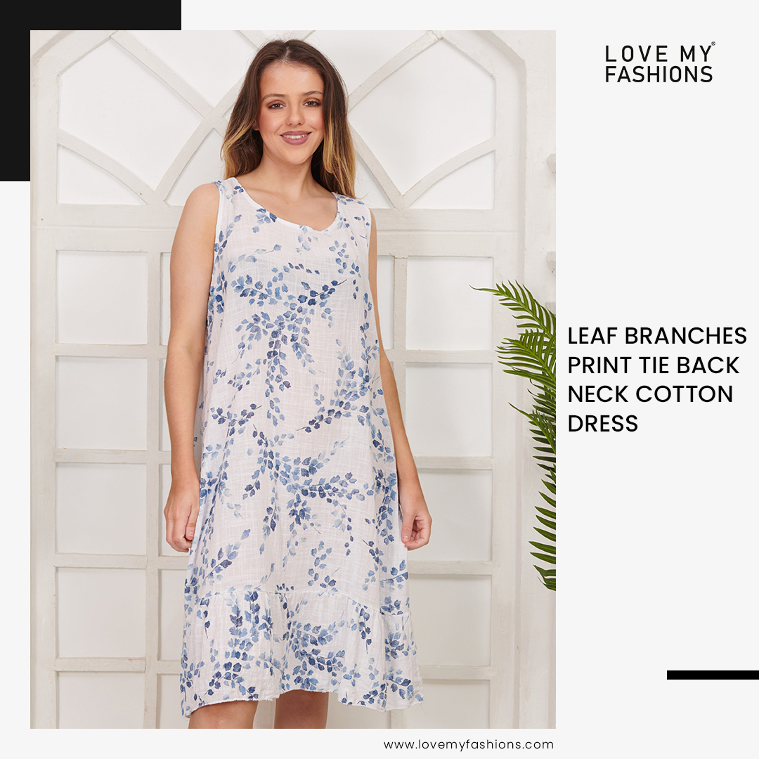Stay stylish and cool with our SummerLeaf Branches Print Tie Back Neck Cotton Dress. 🌸

Shop Now: rb.gy/kjixz

#dress #fashionwear #womensclothing #womensdress #londonfashion #lovemyfashions