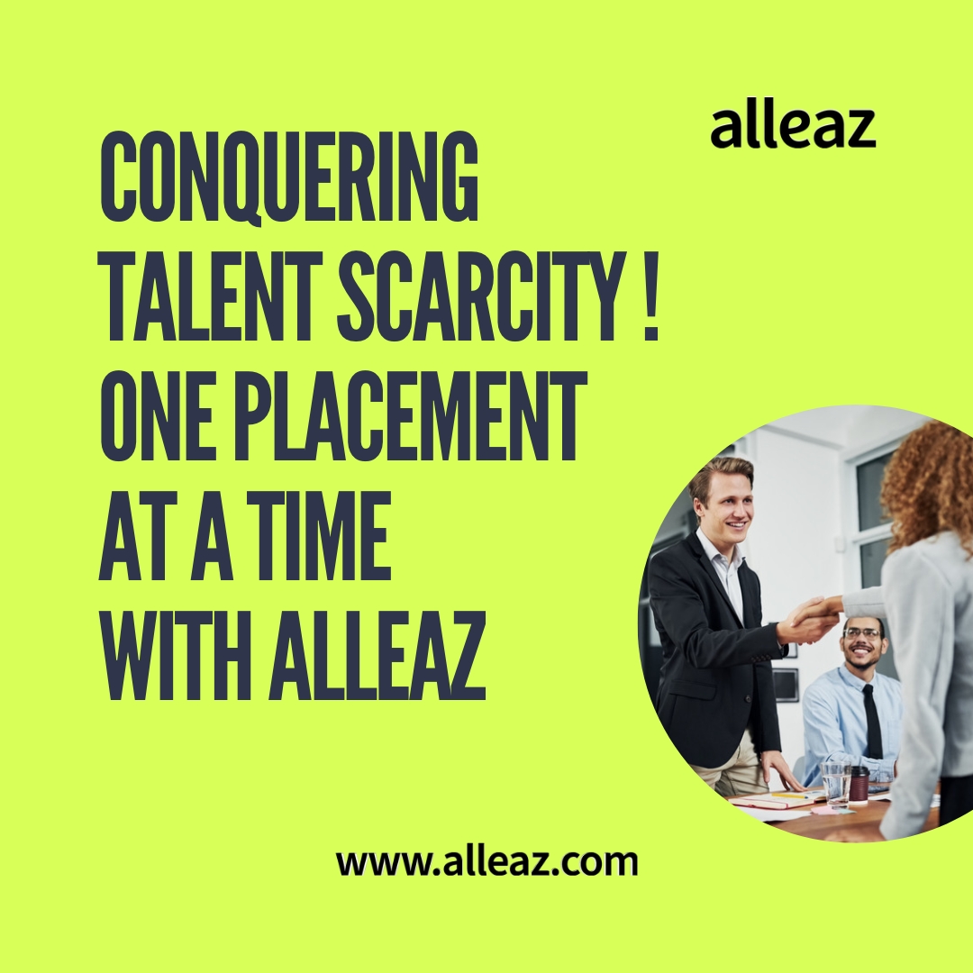 Despite talent scarcity, our success in placing highly skilled professionals is unparalleled. 🤝💼

#Alleaz#TalentAcquisition#TalentPlacement #TechTalent