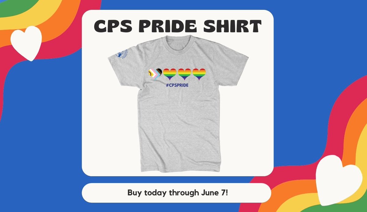 Show your CPS Pride! CPS and <a href="/Originalitees/">Originalitees®</a> partnered to create an exclusive CPS Pride Shirt! With each purchase, you express your support for the LGBTQIA+ community &amp; a portion of the proceeds will be donated back to CPS!

Grab your limited-run shirt at: fal.cn/3yAZS