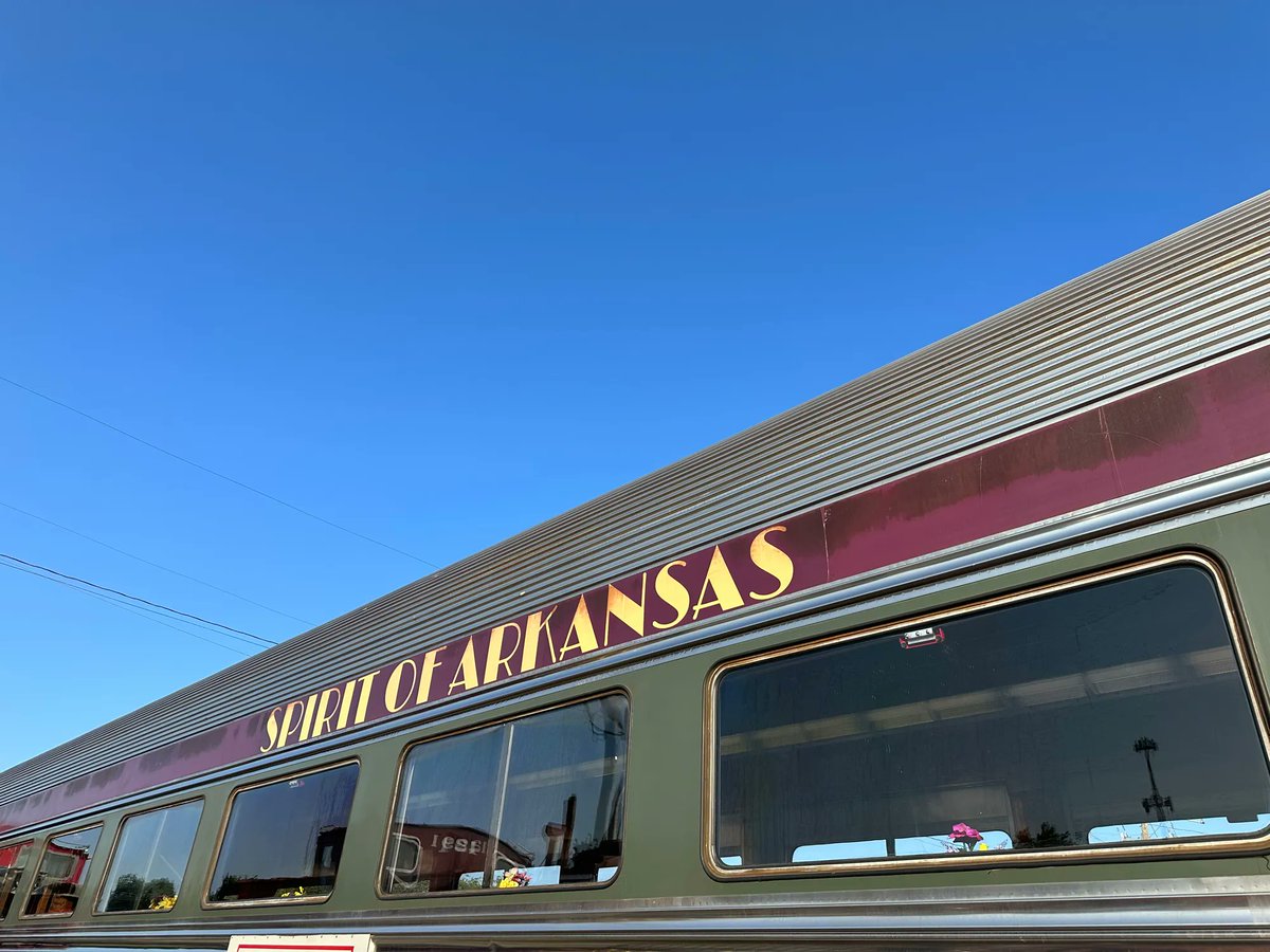 Travel_Butlers's tweet photo. We’re all aboard the Spirit of Arkansas on the Arkansas Missouri Railroad going from Springdale to Van Buren!

@artourism 

—

#Springdale #VanBuren #Arkansas #TheNaturalState #ExploreSpringdale #VisitVanBuren #ArkansasMissouriRailroad https://t.co/YfLjIupOh3