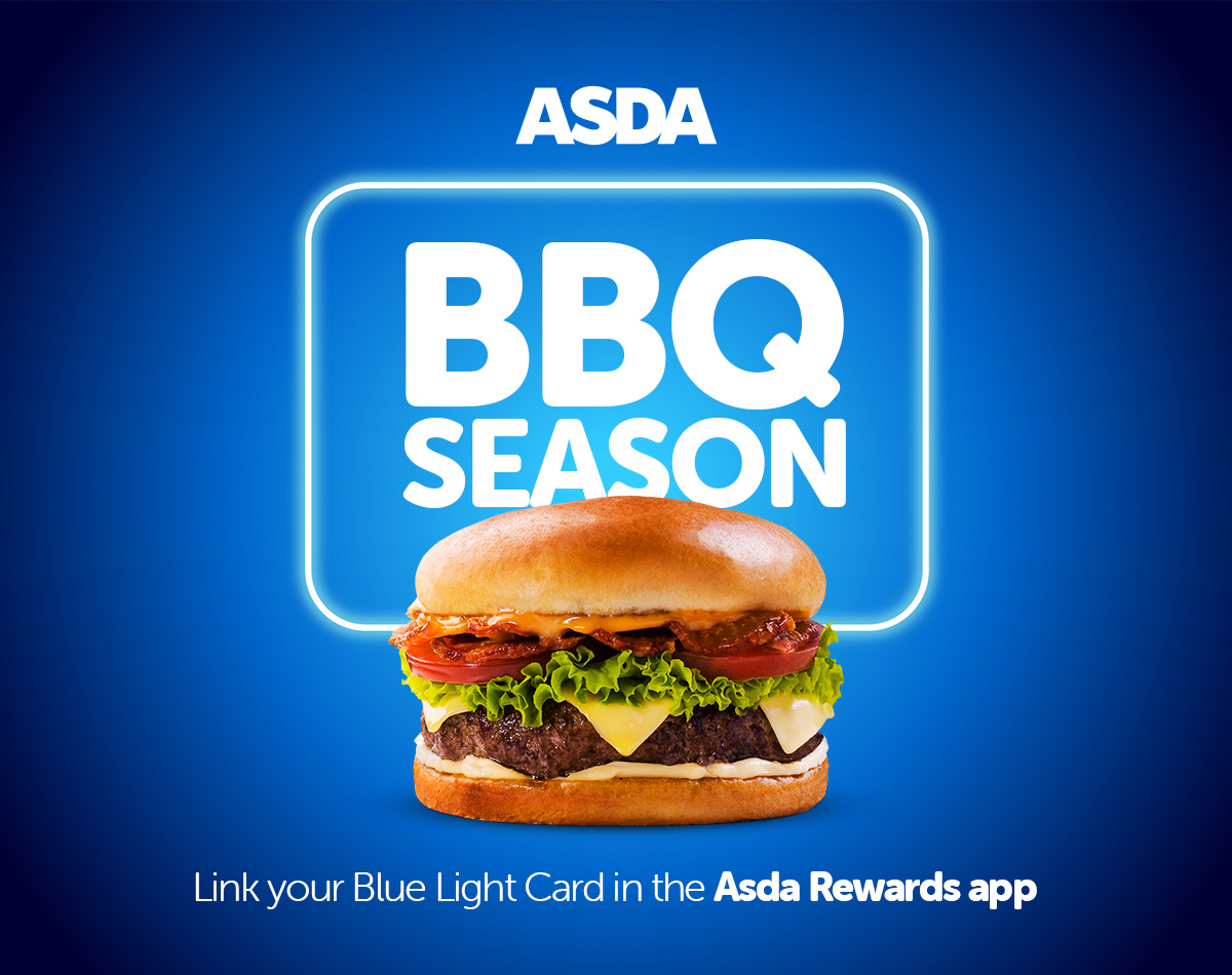 Save on all your BBQ essentials when you shop in-store at @asda! 💙💚

Next week is #NationalBBQWeek too! 😋

Link your Blue Light Card in the Asda Rewards app, scan in-store and receive 10% back into your Cashpot*

*Exclusions apply, see T&Cs for details: ow.ly/nlnt50OxvNb