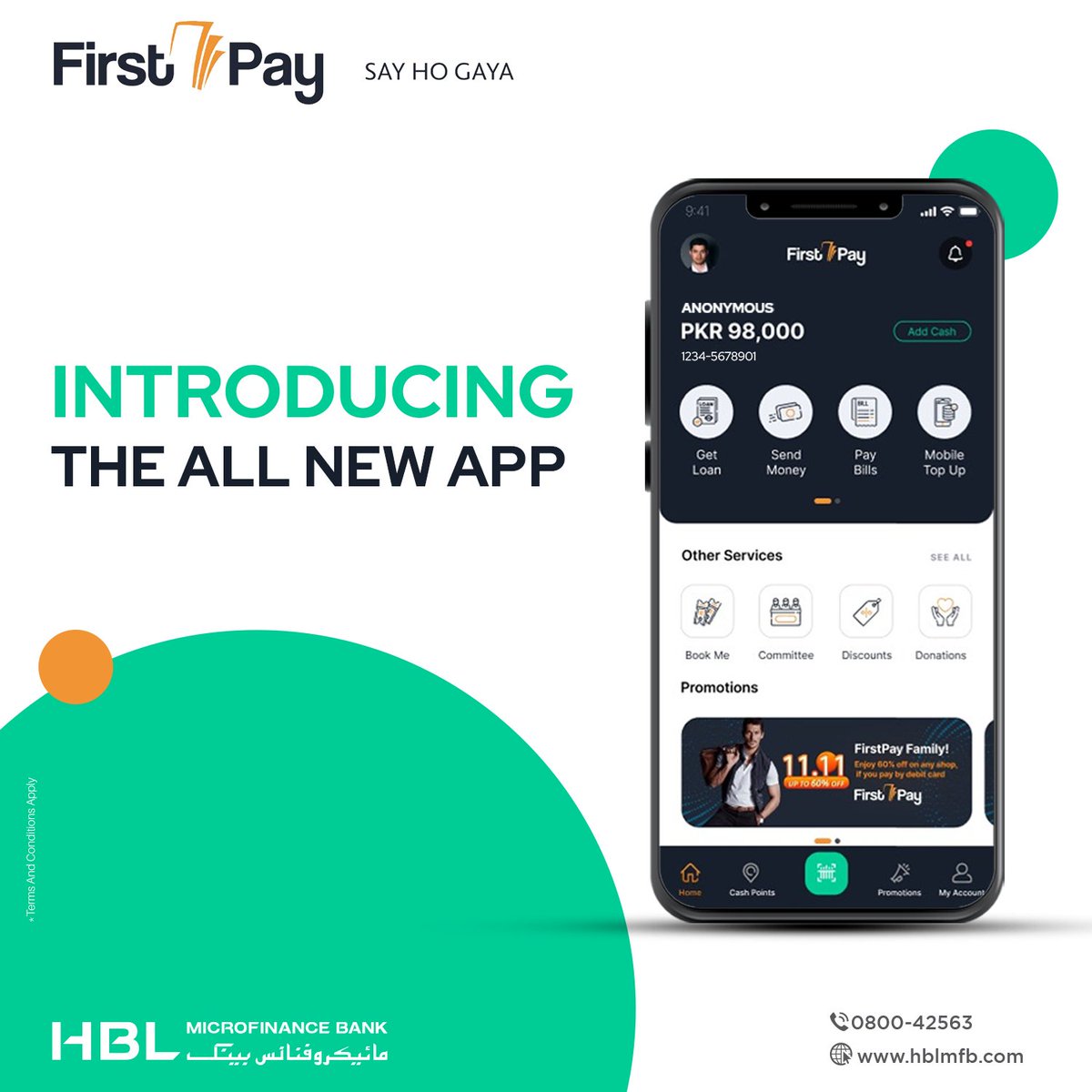 HBLMfBDigital's tweet image. FirstPay: The game-changer you've been waiting for!

Simplify your finances with seamless transactions, funds transfers, bill payments, mobile top-ups, nano loans, and much more!

Download!
onelink.to/hblmfbfp

#TheAllNewFirstPay #MobileApp #MobileWallet #FirstPaySayHoGaya