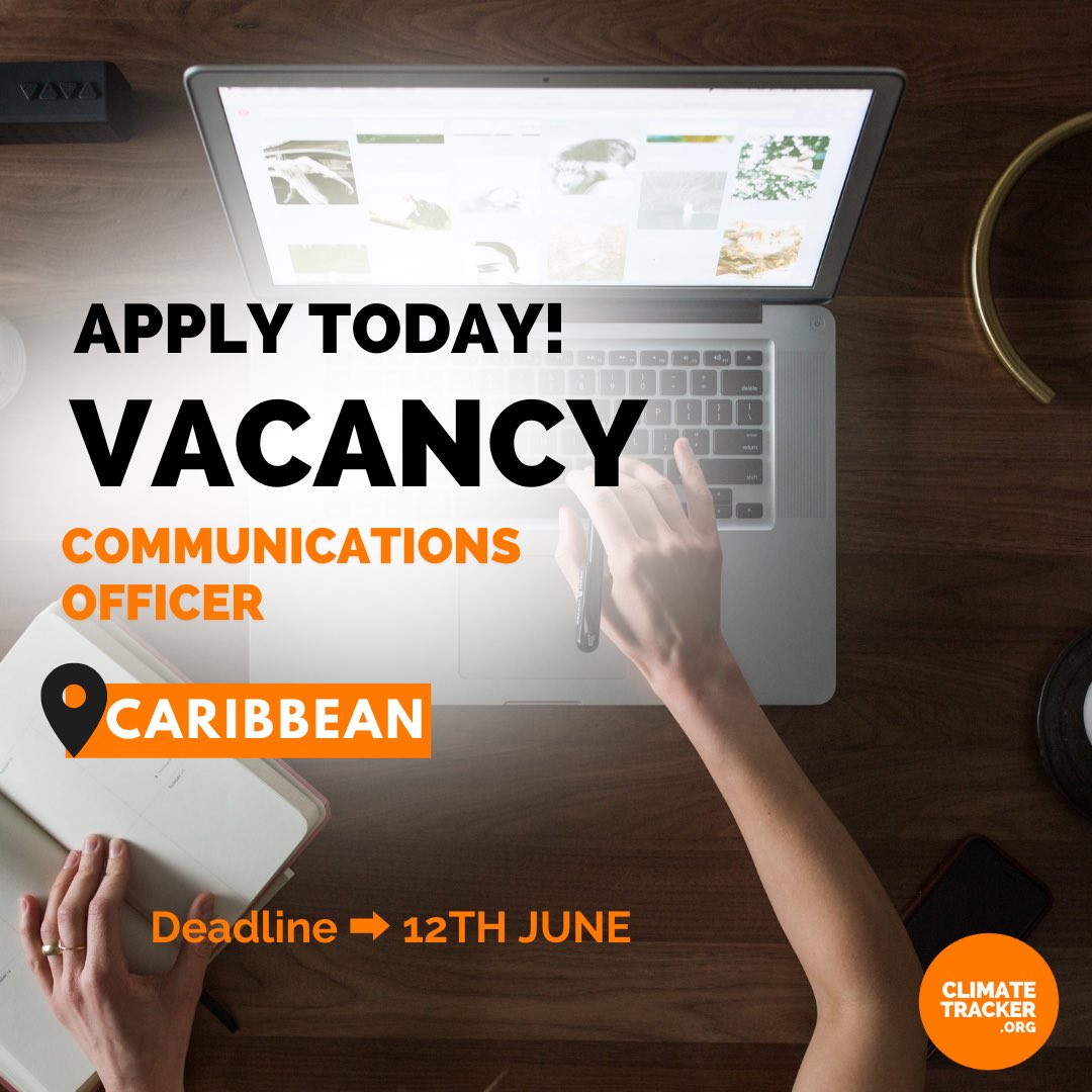 🌟 Exciting opportunity alert! 🌴📣 We are hiring a Caribbean Communications Officer! 🌎 If you're passionate about climate justice and communication, this could be your chance to make a difference. Apply now and join our team! 🙌 Learn more ➡️  bit.ly/cbncommsofr-web