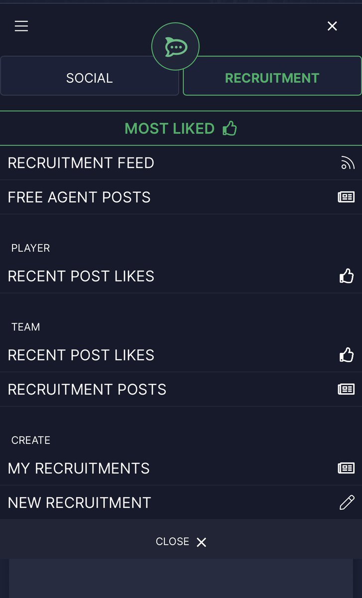 🙌 Pro Clubs Social Media 

- Message any user or team on the app with our real time chat system. 
- Able to create group and team chats that support easy management systems such as availability polls. 
- Sharing content as a user and team. 
- Engage with users and teams by