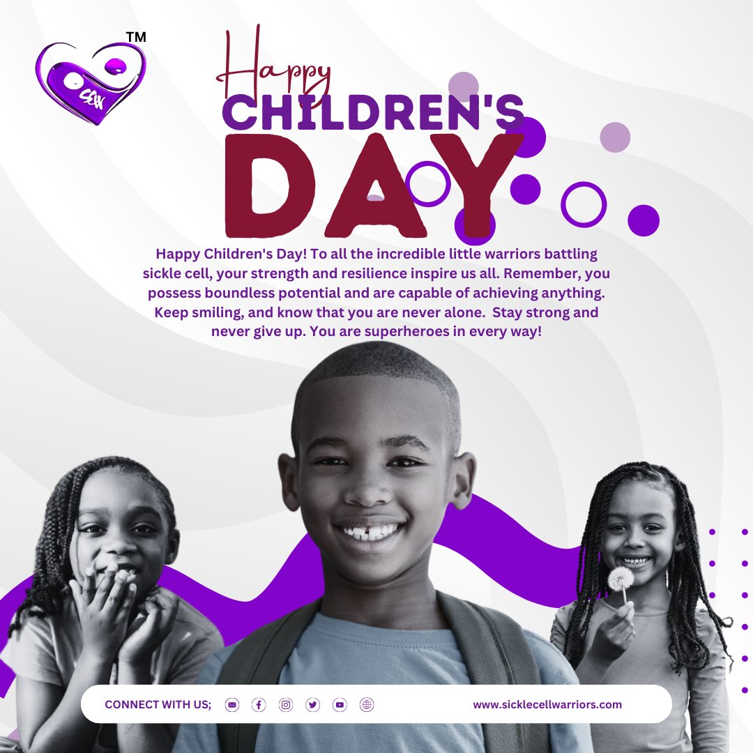 Happy Children's Day #sicklecelldisease #sicklecellwarrior #sicklecellawareness #sicklecell #mentalhealth #childrenday #childrenday2023