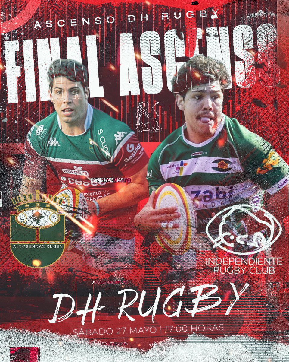 ferugby's tweet image. Comienza la final por el ascenso a @DHFerugby. 🔥 

@AlcobendasRugby ⚔️ @Independ_RC 

📺 ferugby.tv/live?l=B7C8C43…
🔙 Partido de ida 28-30 favorable a los madrileños. 

#LoQueNosUne | #DHRugby