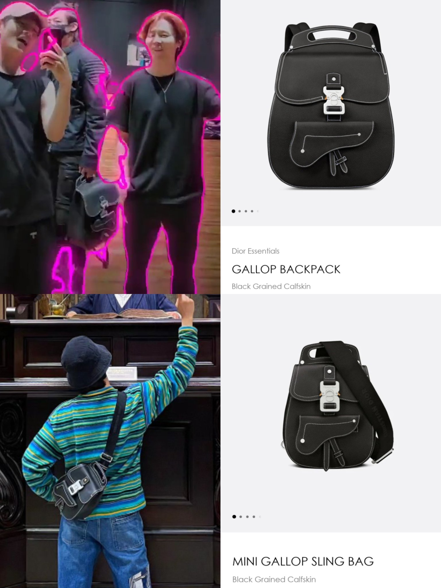 busan baes 🥕🐾 on X: jungkook's dior gallop backpack and jimin's